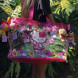 Hello kitty hibiscus Tote